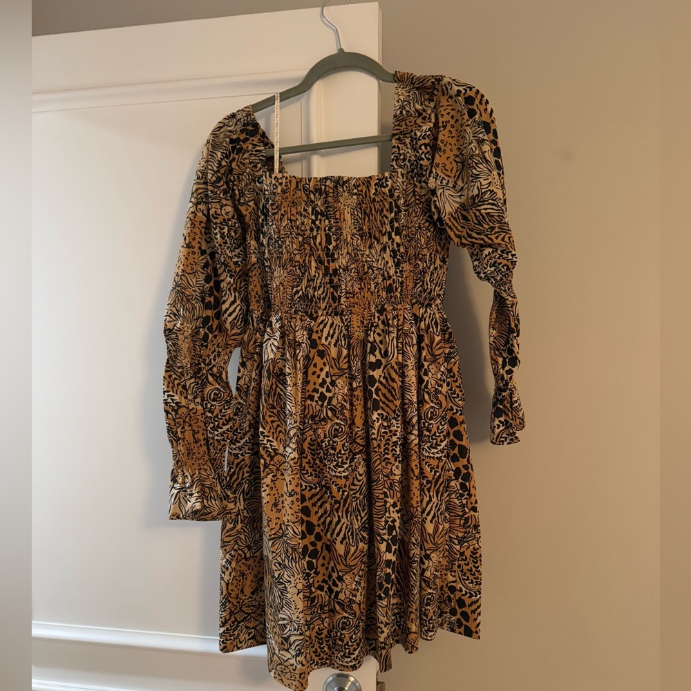 Lilly Pulitzer Beyonca Animal Print Dress sz XL